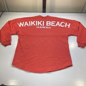 WAIKIKI BEACH HAWAII  Sz Unisex S Spirit Jersey T SHIRT hawaiian aloha Pink